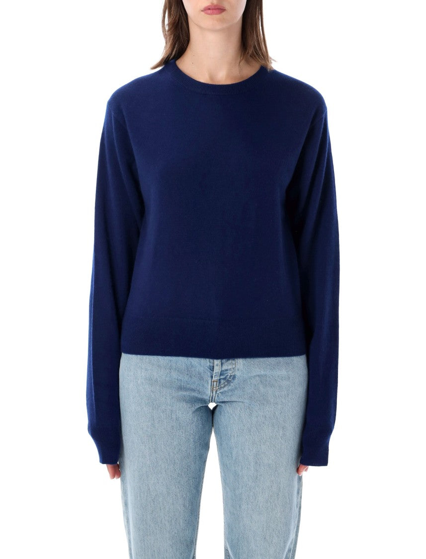 Extreme Cashmere March Lightweight Ribbed Cashmere Crewneck Sweater