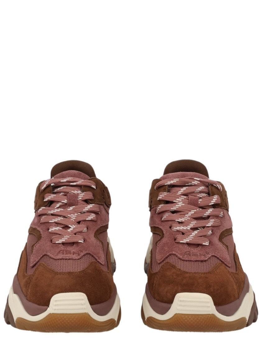 Ash Chunky Suede Mesh Pink Sneakers
