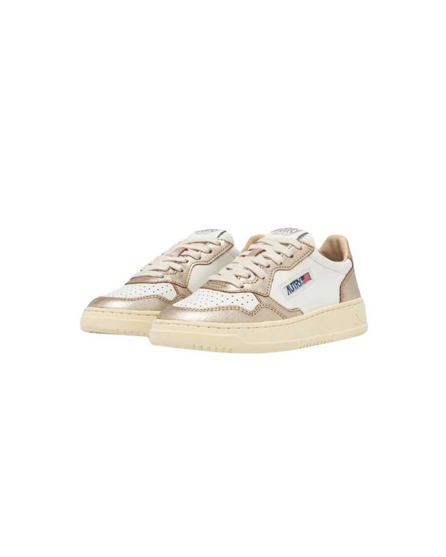 Autry Medalist Low Two-Tone Sneakers In White