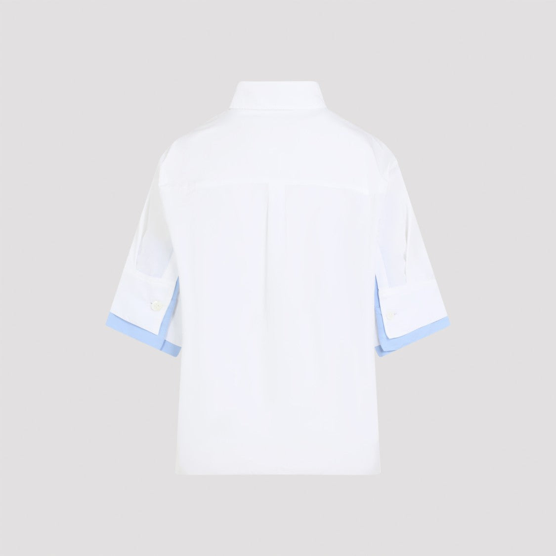 Marni Button-Up White Poplin Shirt With Double-Layer Cuffs