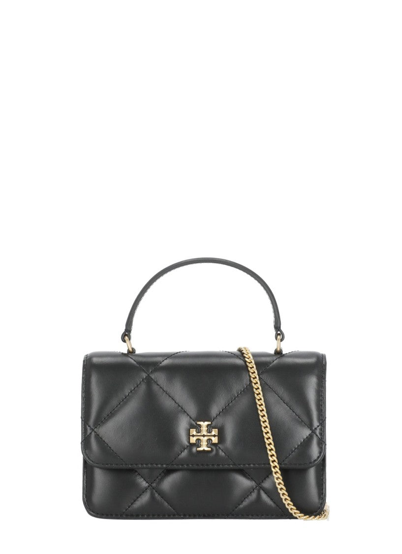 Tory Burch Black Quilted Leather Adjustable Chain Strap Shoulder Bag