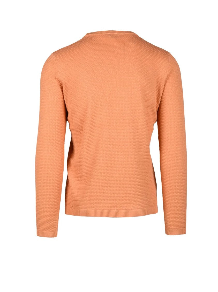 Terzo Fuso 1952 Orange Regular-Fit Cotton Sweater