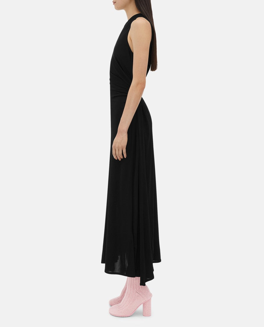 Bottega Veneta Black Jersey Evening Dress Cut Out Back
