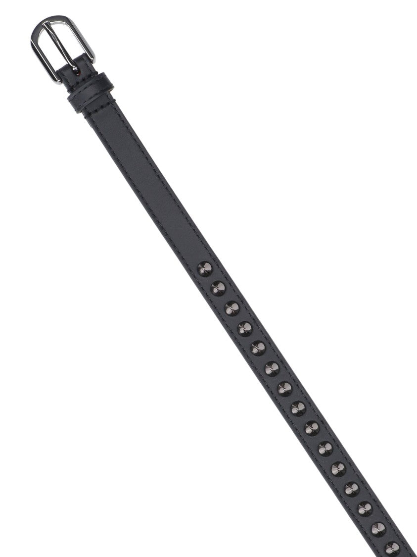 Christian Louboutin "Loubispikes" Belt – Black