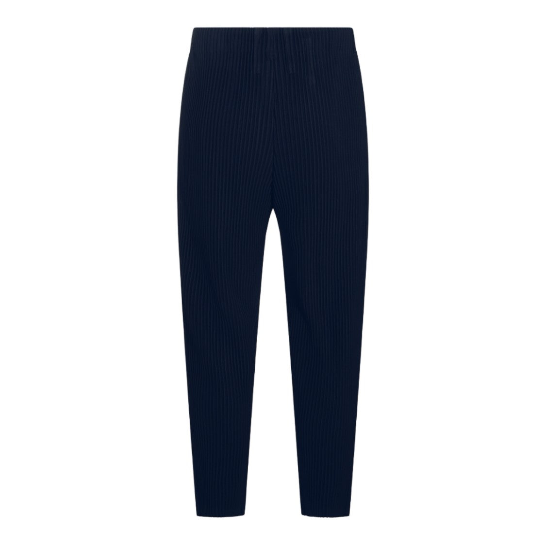 Homme Plissé Issey Miyake High-Waisted Tapered Trousers With Pleated Design