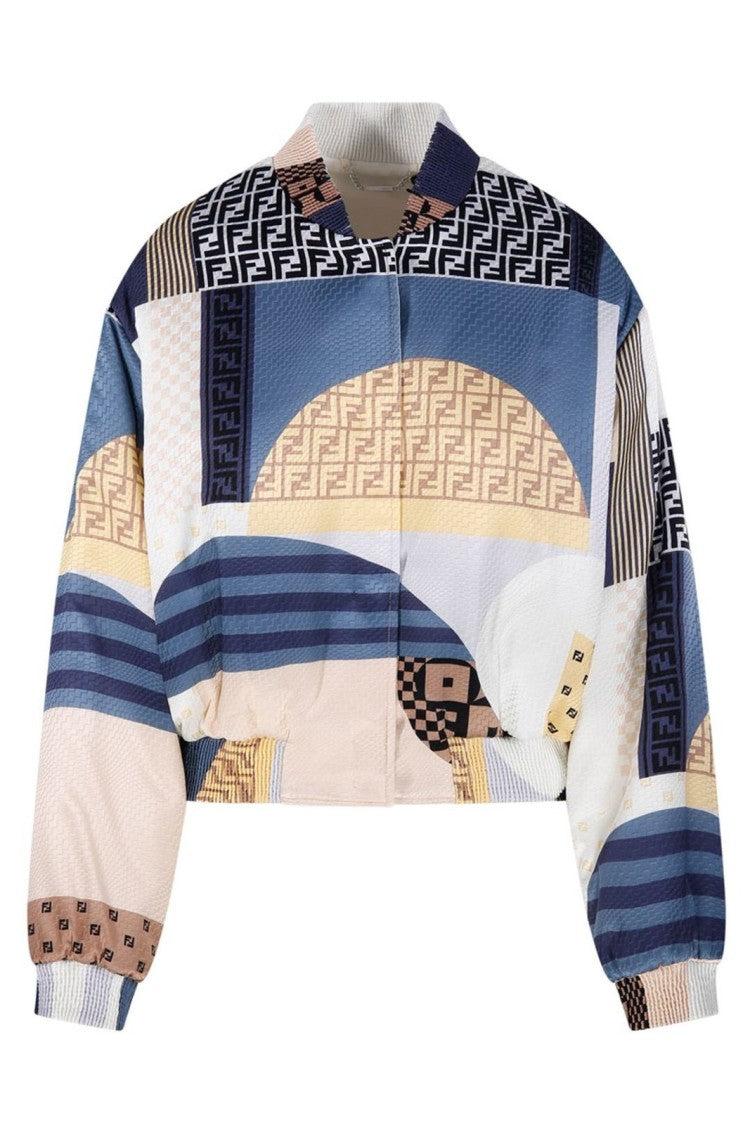 Fendi Vibrant Multicolour Jacket With Structured Silhouette