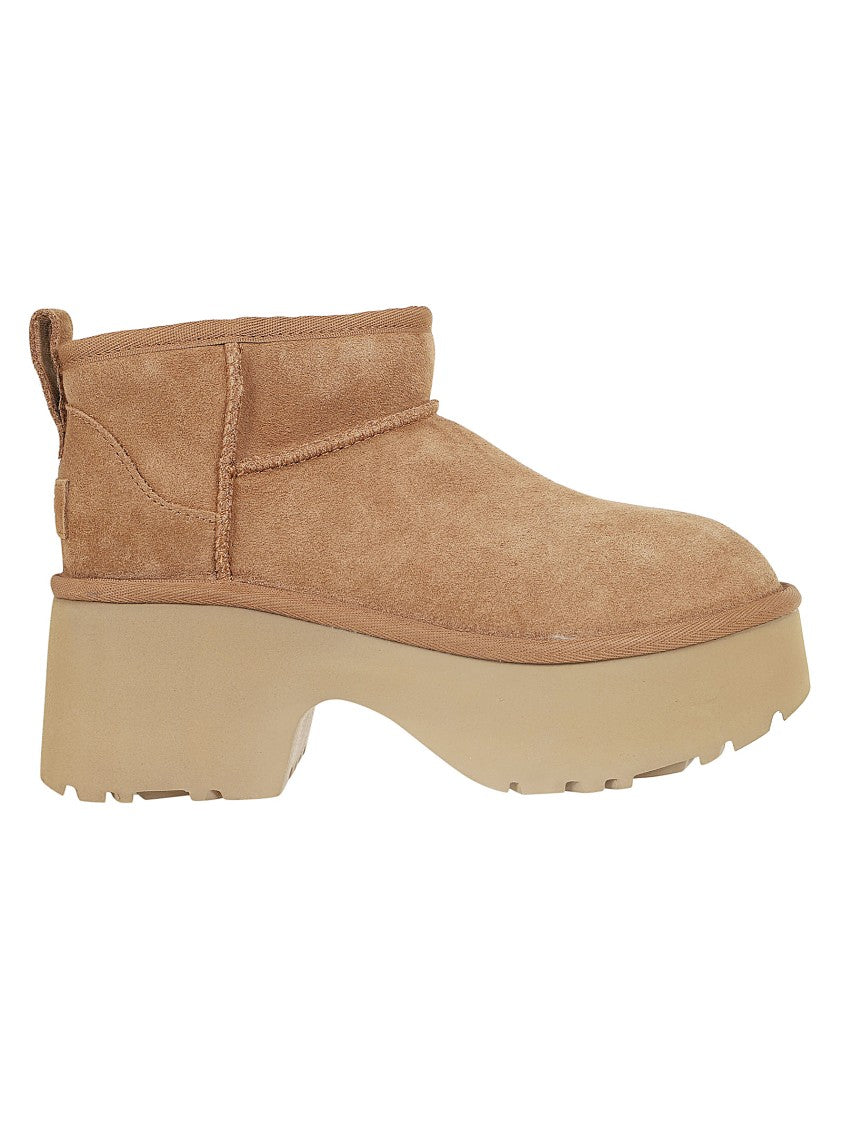 Ugg Light Brown Calf Suede Wool-Lyocell Boots