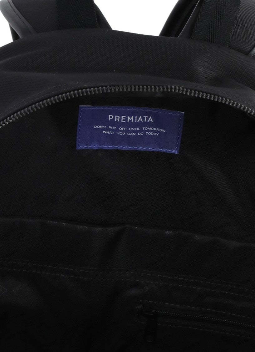 Premiata Blade 2140 Backpack With Embossed Logo And Multiple Compartments