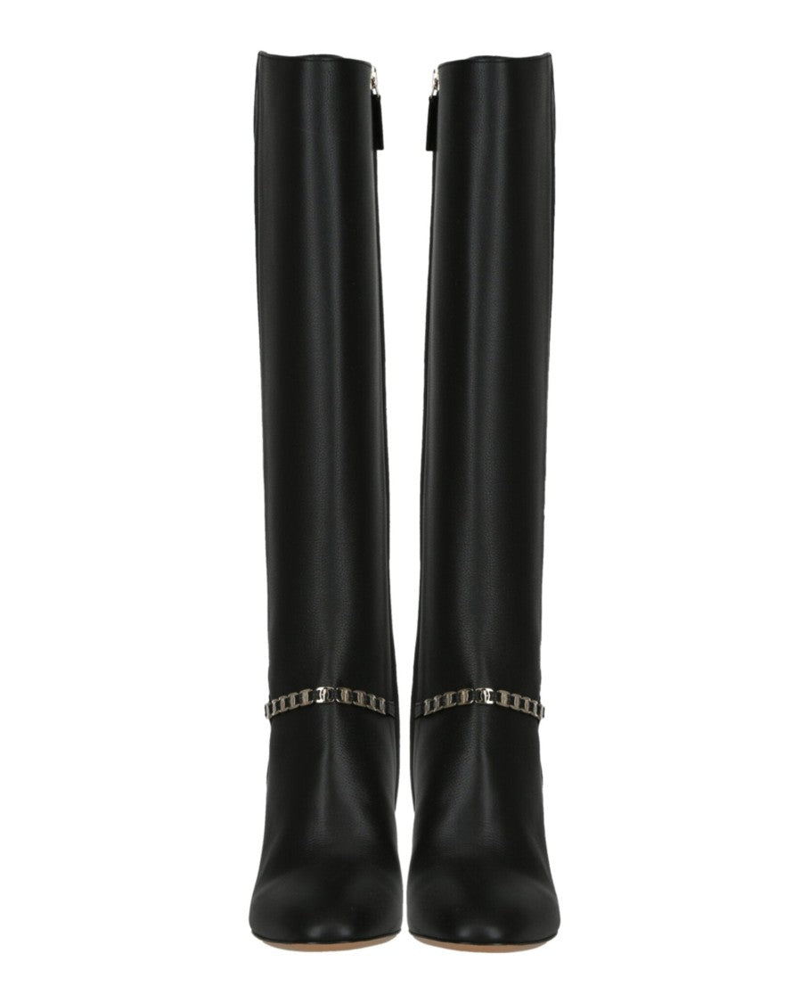 Ferragamo Triba Leather Knee-High Boots