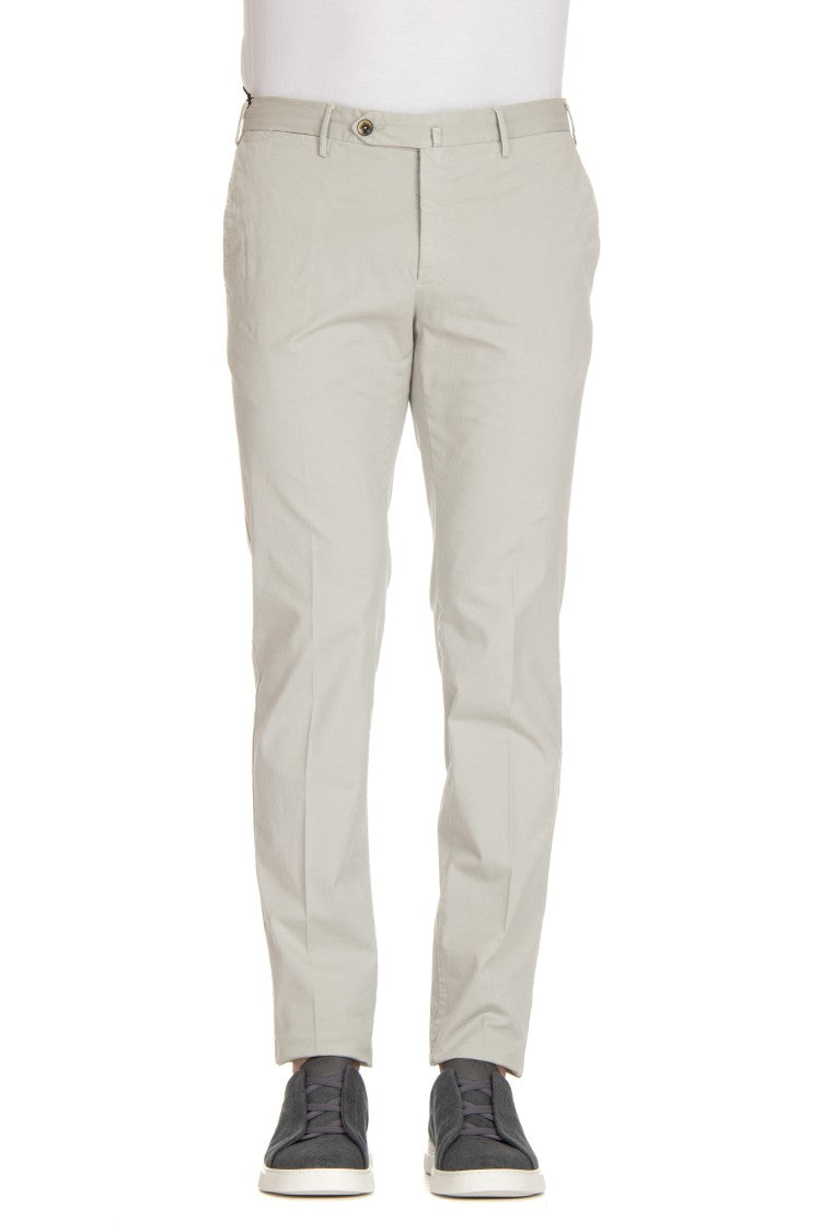 Pt Torino Super Slim Fit Cotton Gabardine Trousers