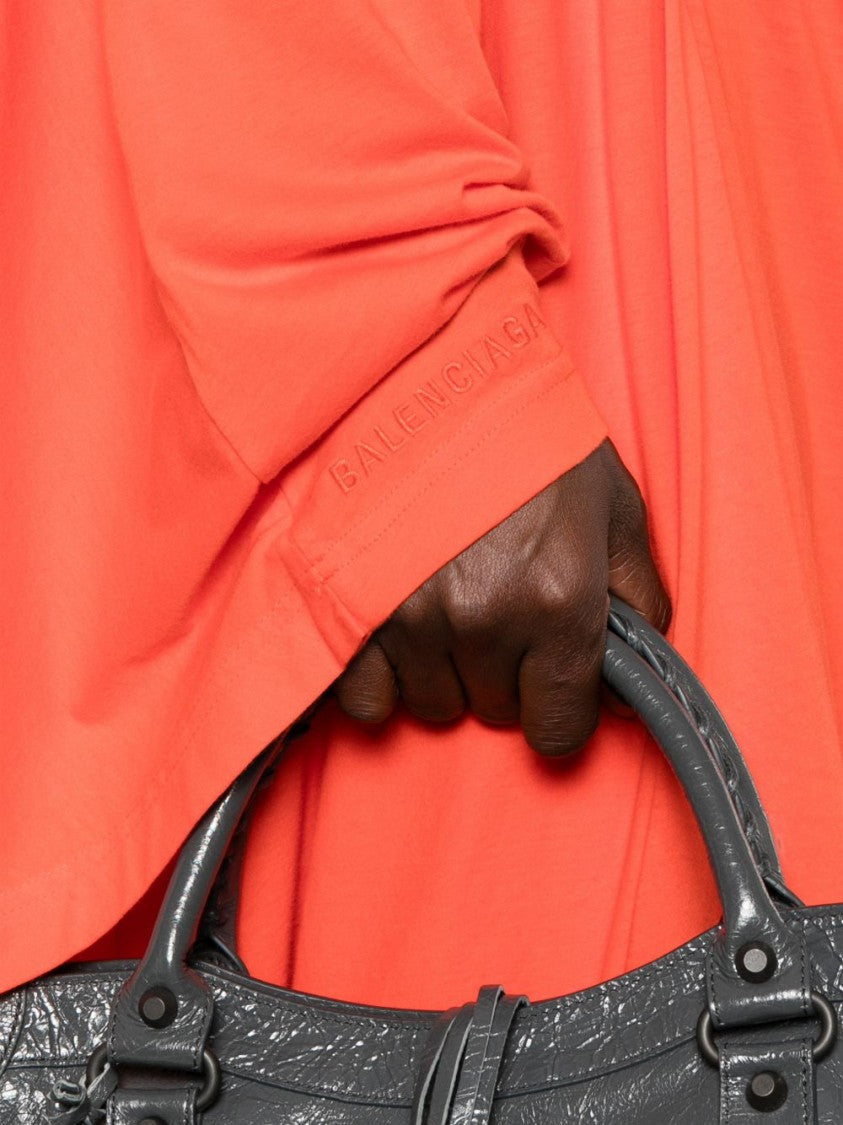 Balenciaga Draped Midi Asymmetric Dress