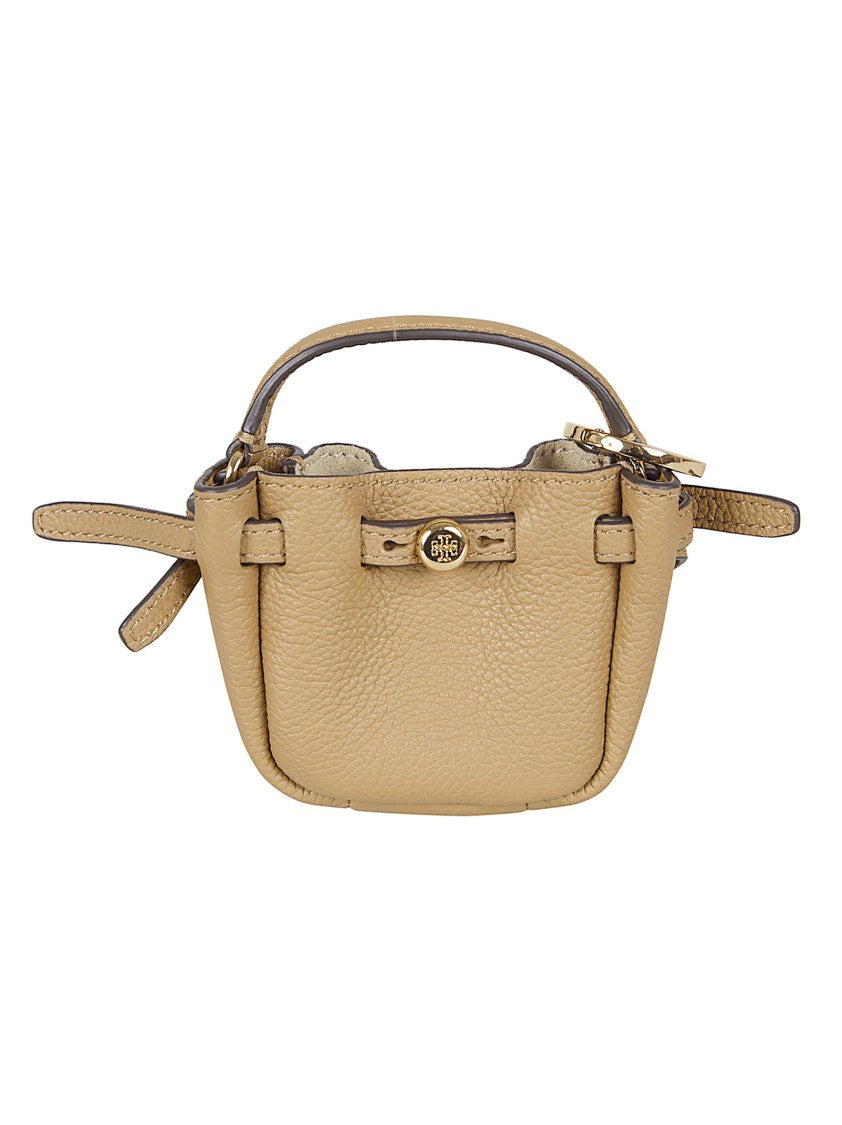 Tory Burch Structured Crossbody Bag In Textured Cow Leather With Gold Logo
