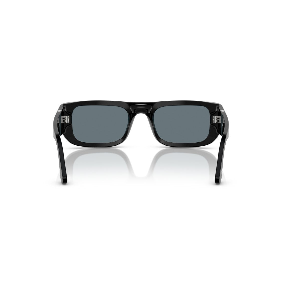 Persol Bold Rectangular Acetate Sunglasses With Silver Detail