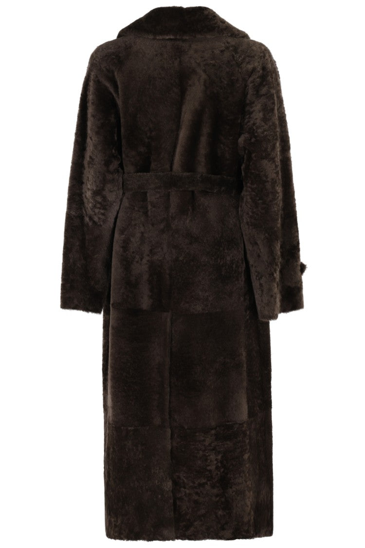 Blancha Light Astrakhan Merino Trench Coat