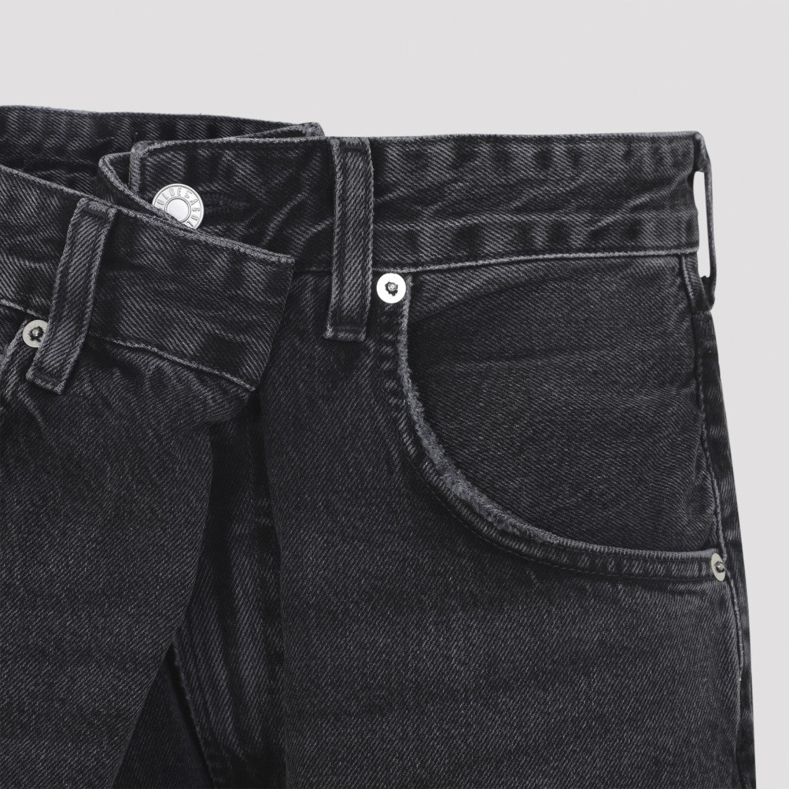 Agolde V-Waist Wide Leg Jeans With Classic Five-Pocket Styling