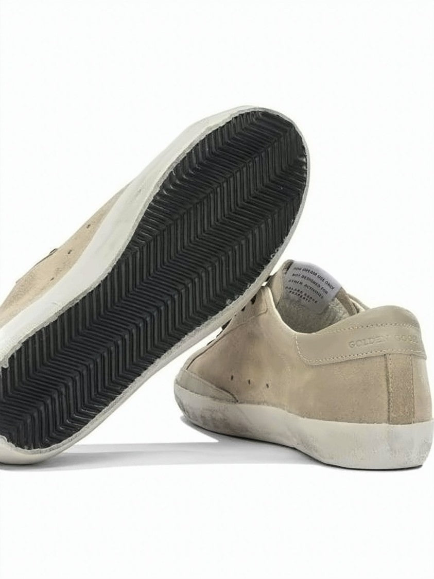 Golden Goose Suede Low-Top Sneakers With Vintage Aesthetic