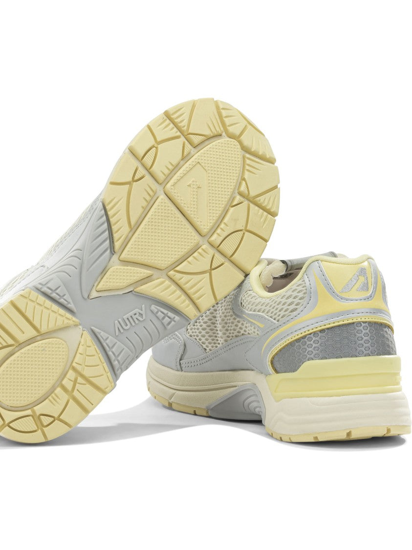 Autry Running-Inspired Mesh And Leather Sneakers
