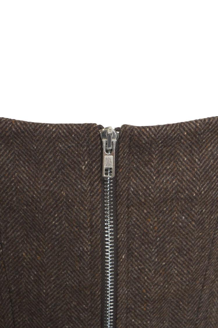 Ottod'ame Square-Neck Bustier Top