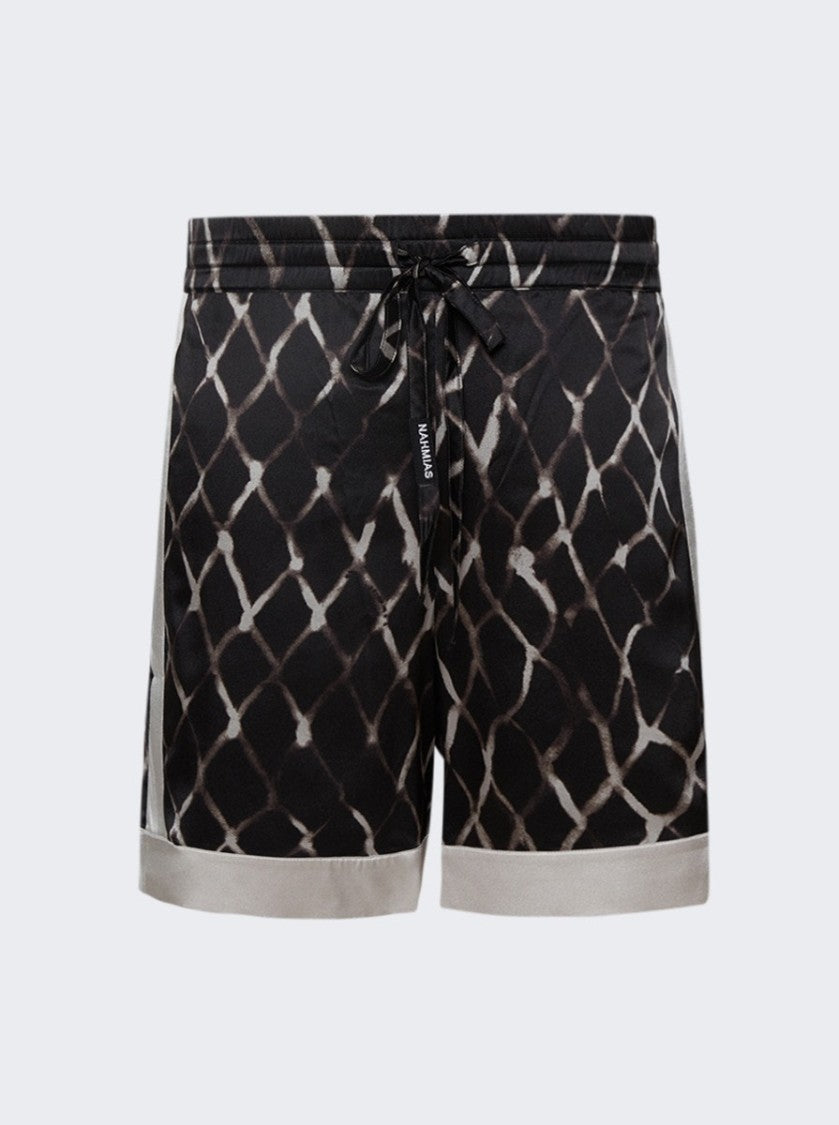 Nahmias Colorblock Swish Silk Shorts