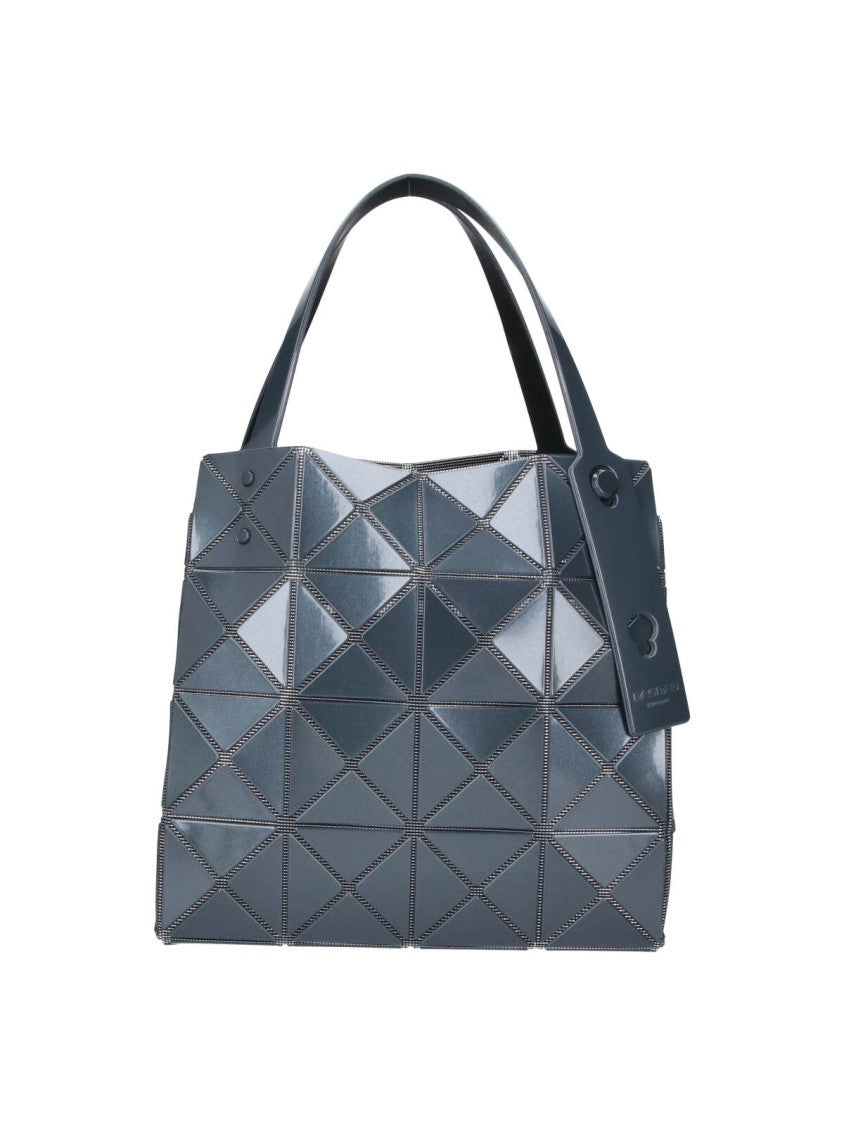 Bao Bao Issey Miyake Grey Carat Geometric Panel Pvc Handbag