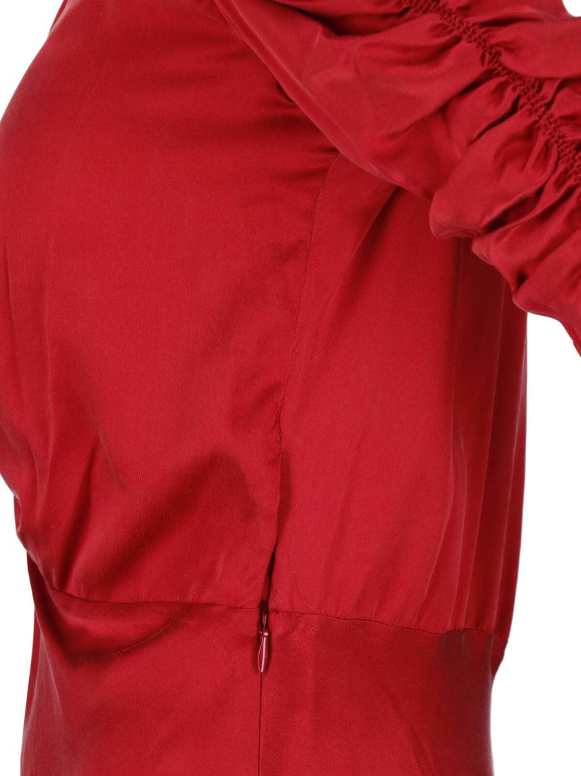 Isabel Marant Lemila Midi Dress With Ruched Details And Keyhole Closure
