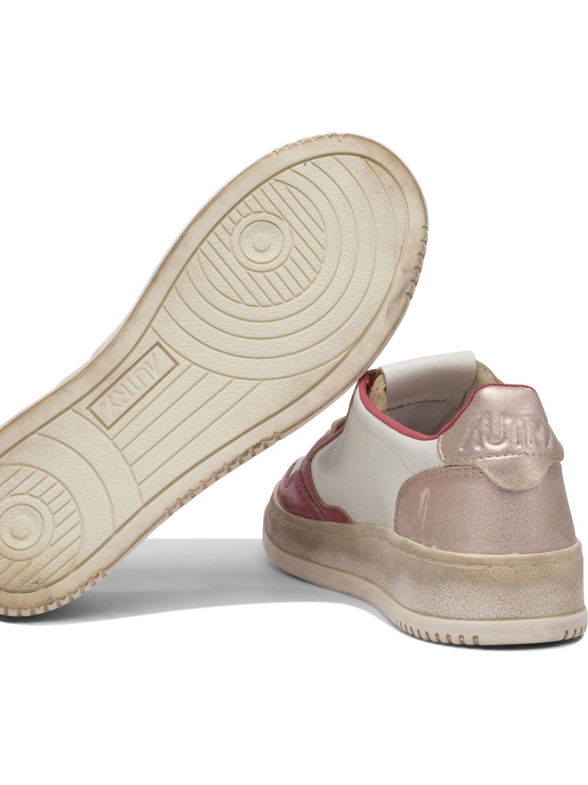 Autry Low-Top Sneakers With Smooth Leather And Suede Panels