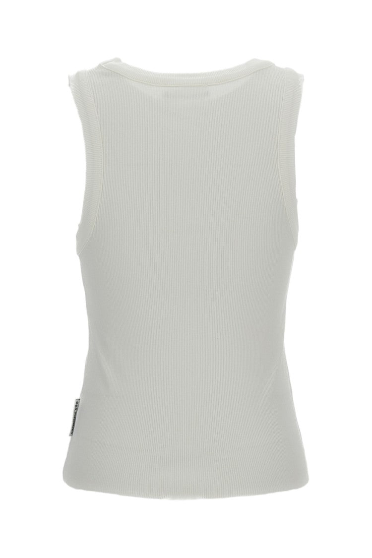 Des Phemmes Snug-Fit Stretch Cotton Tank Top