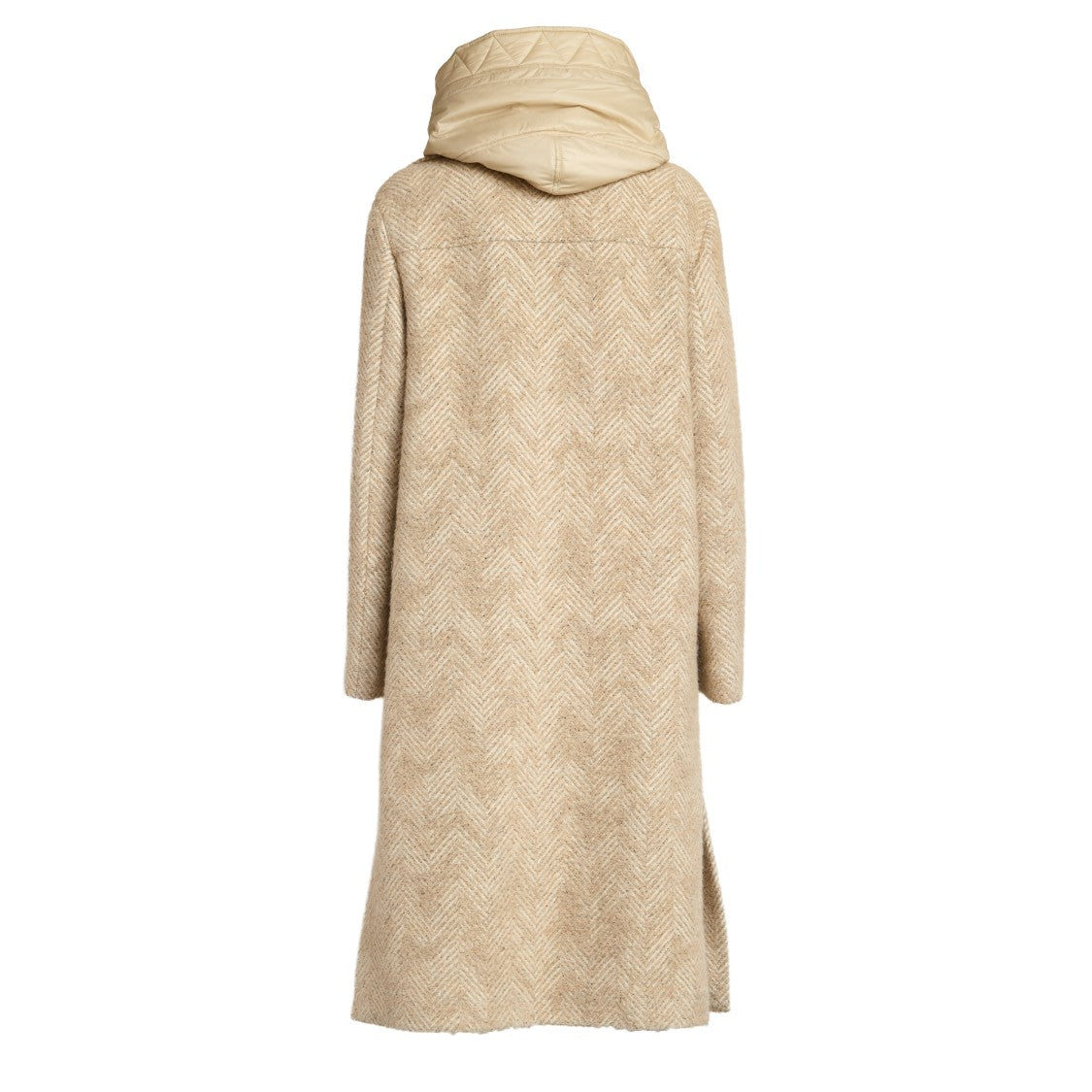 Fay Double-Front Wool And Mohair Blend Coat With Iconic Hook Closure