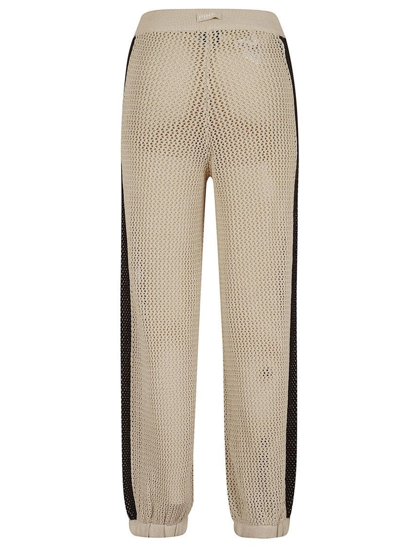 Pinko Sporty Track Pants With Removable Culottes And Side Stripes