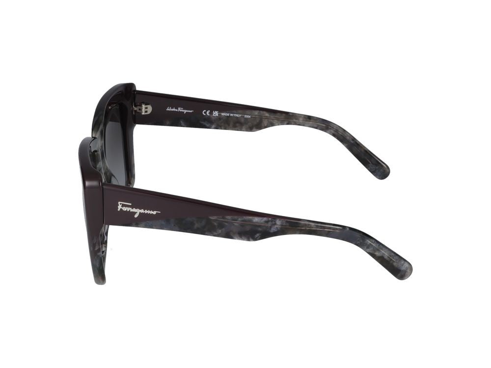 Salvatore Ferragamo Sunglasses Salvatore Ferragamo Sf1060s 021 Grey Marble/Bordeaux 55/14/140