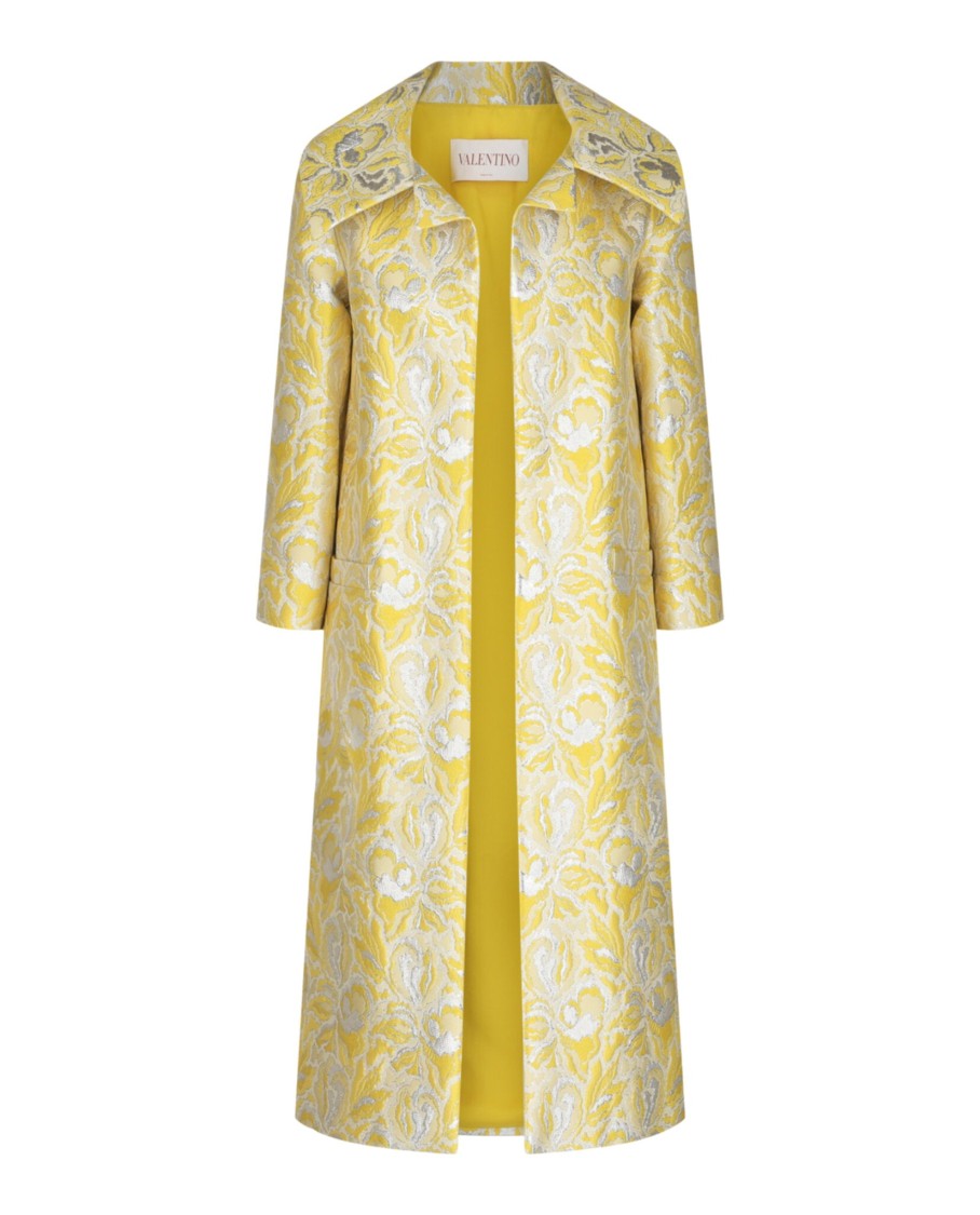 Valentino Iris Brocade Coat