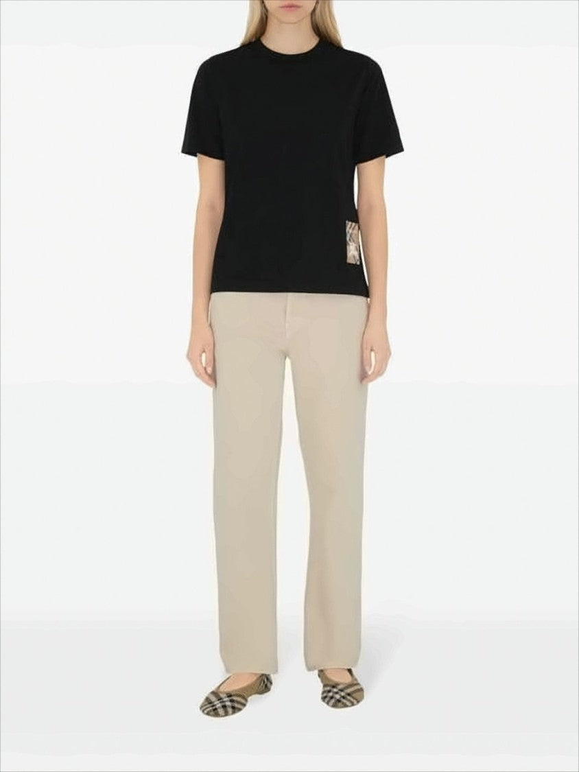 Burberry Black Cotton T-Shirt