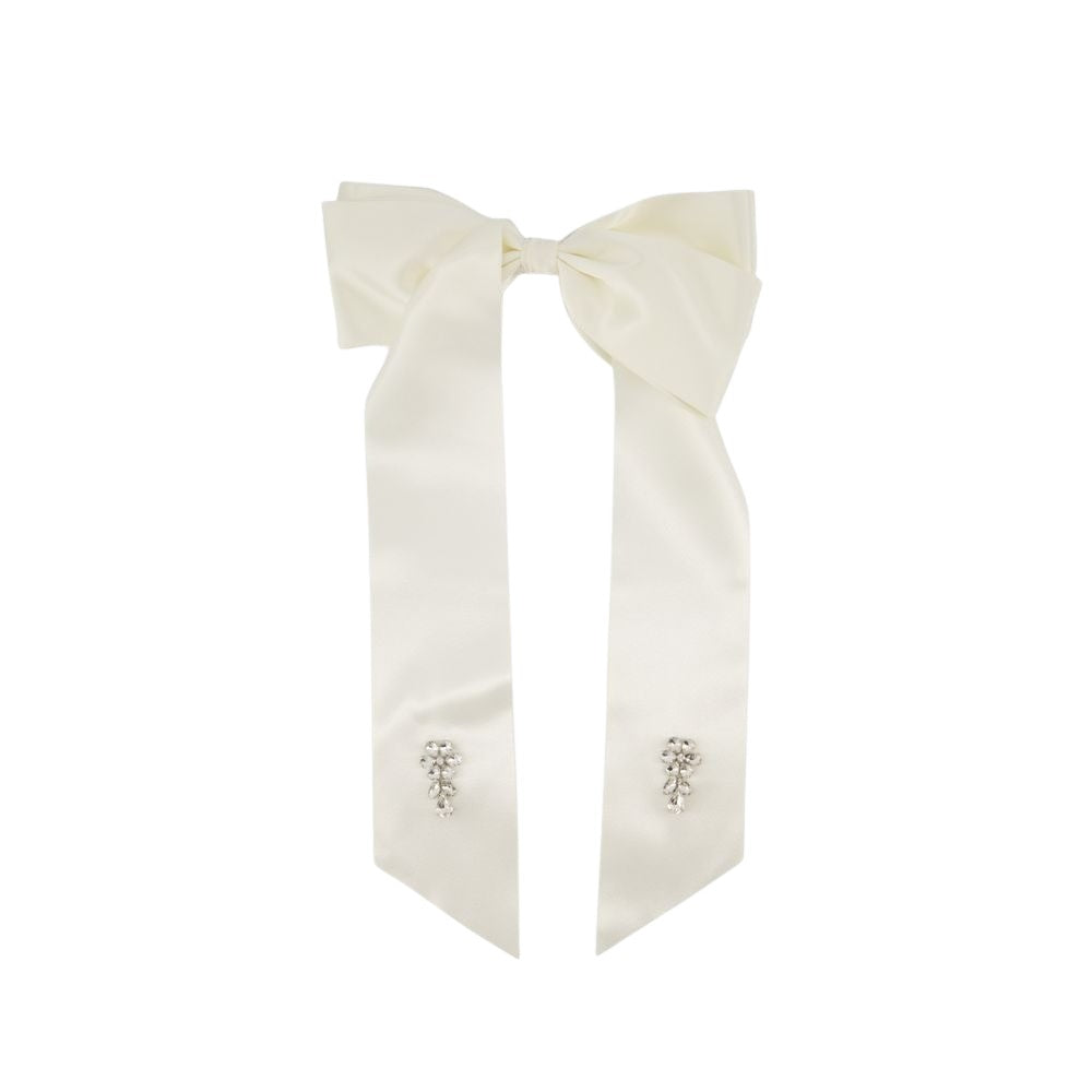 Simone Rocha Flower Bow Hair Clip - Polyester - Ivory