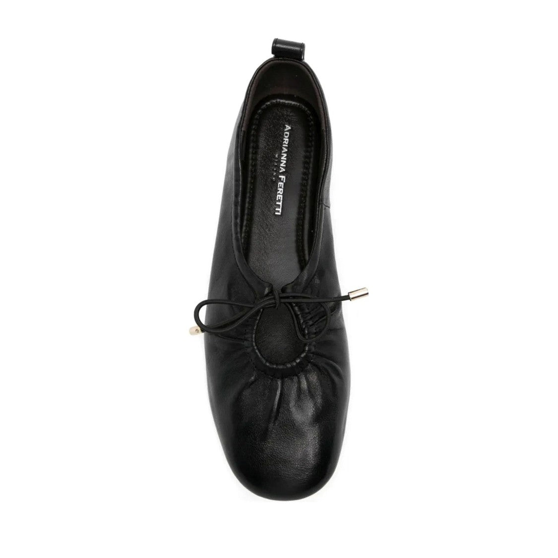Adrianna Feretti Black Mid-Profile Bow Detail Suede Loafers