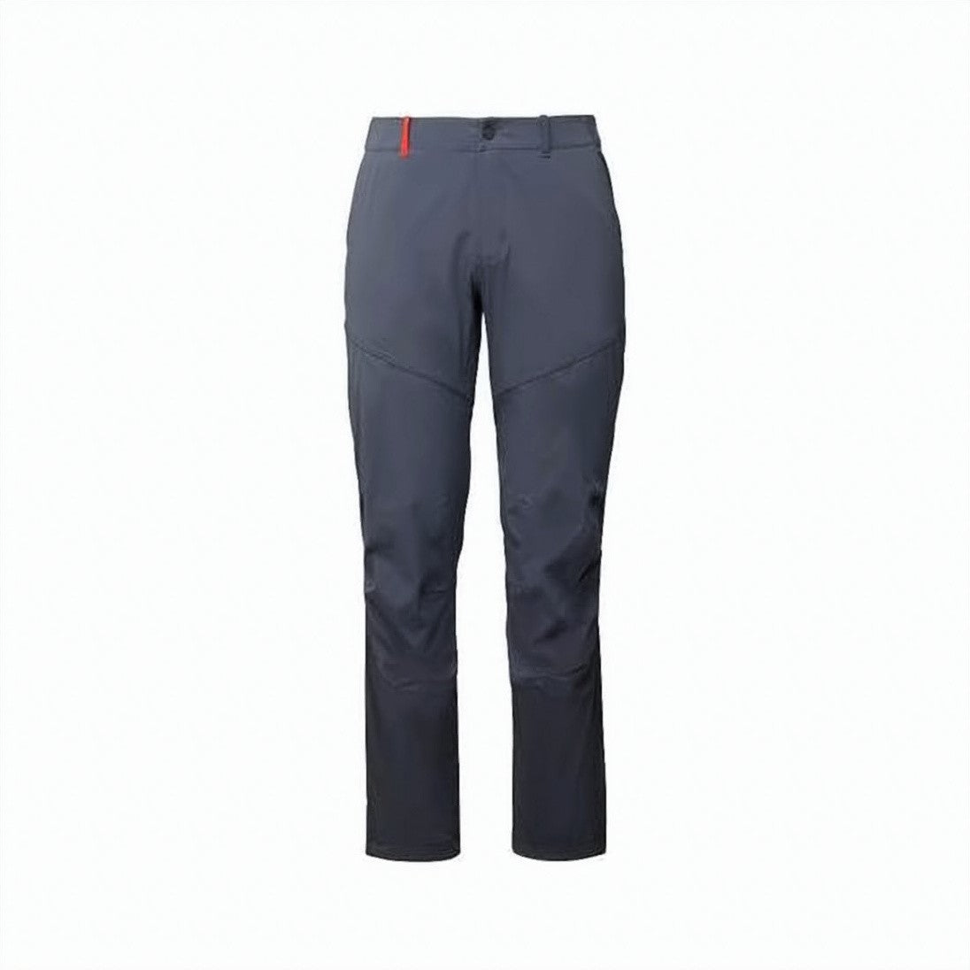 Black Diamond Straight-Fit Pants With Subtle Seam Detailing