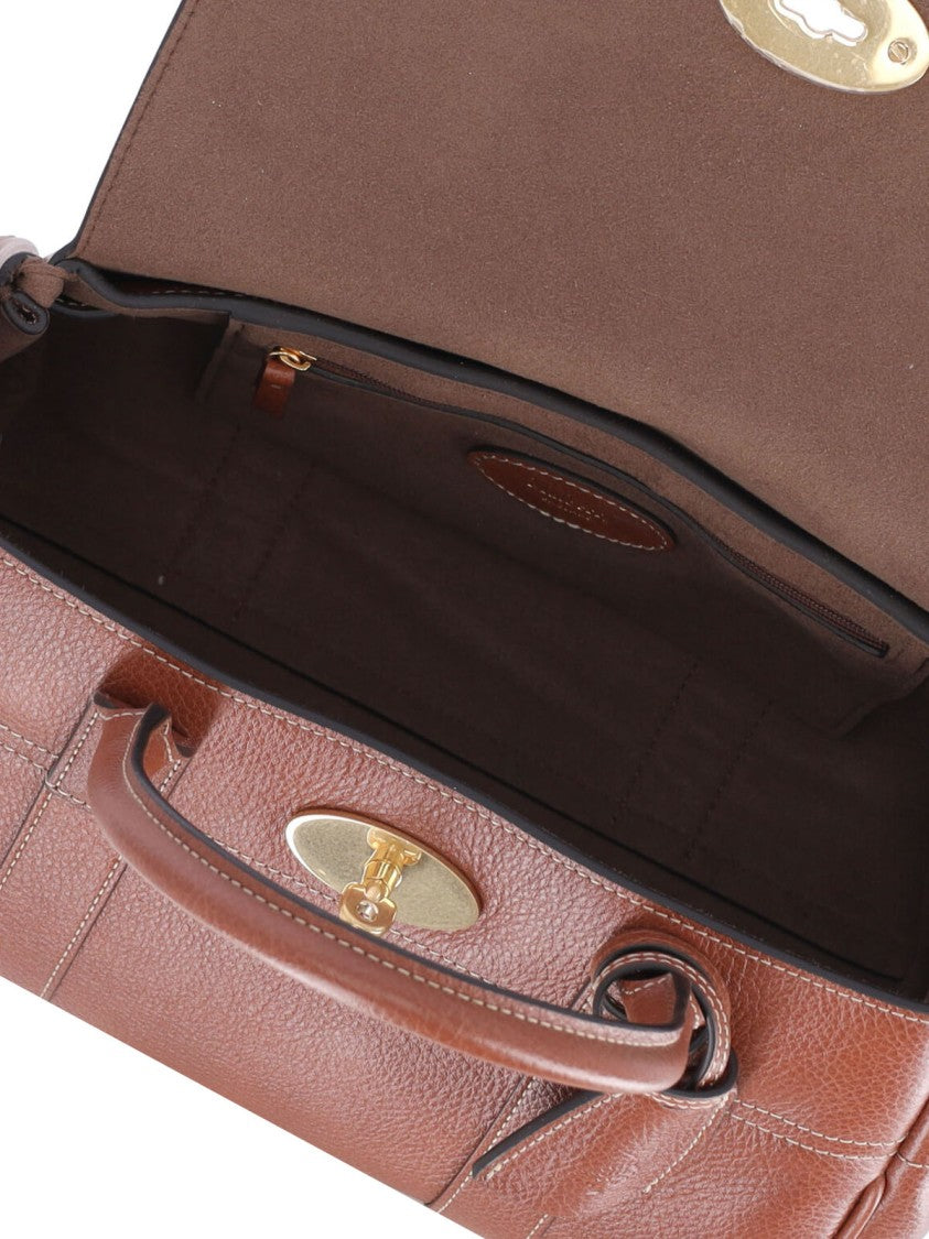 Mulberry Brown Bayswater Satchel Grain Leather Bag