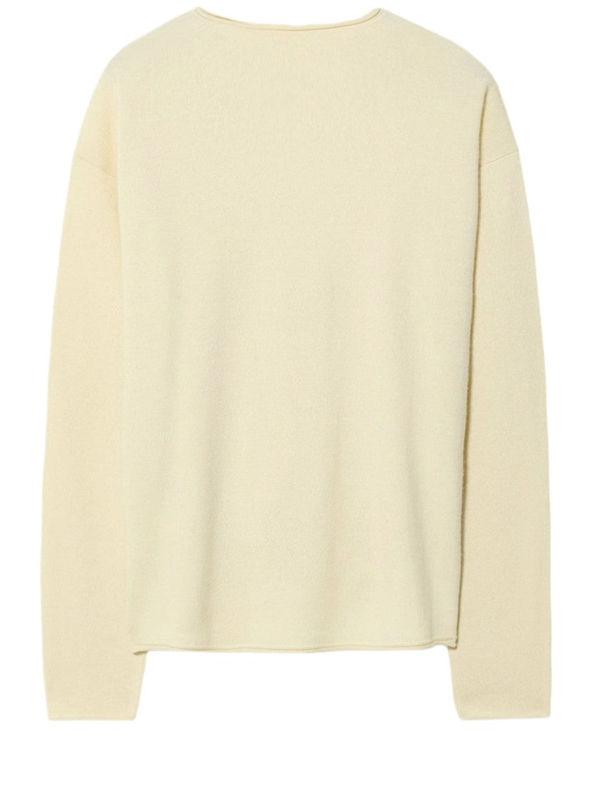 Guest In Residence Cream Oversized Cashmere Sweater