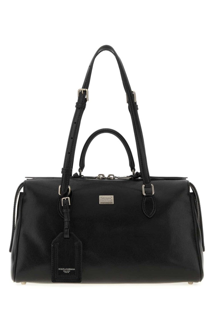 Dolce & Gabbana Black Leather Vittoria Handbag