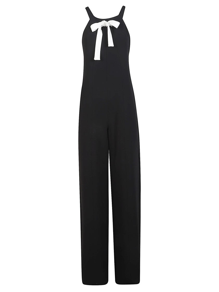Max Mara Estro Wide Strap Black Jumpsuit