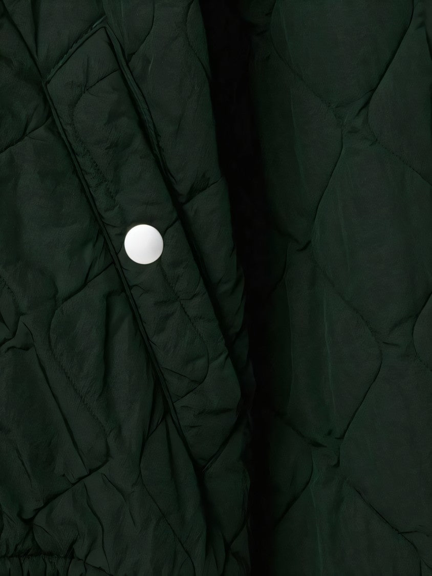 Burberry Quilted Nylon Bomber Jacket With Modern Silhouette
