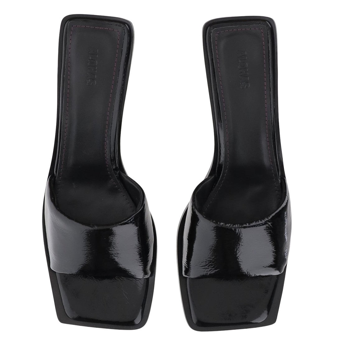 Alohas Kia Leather Sandals With Square Toe