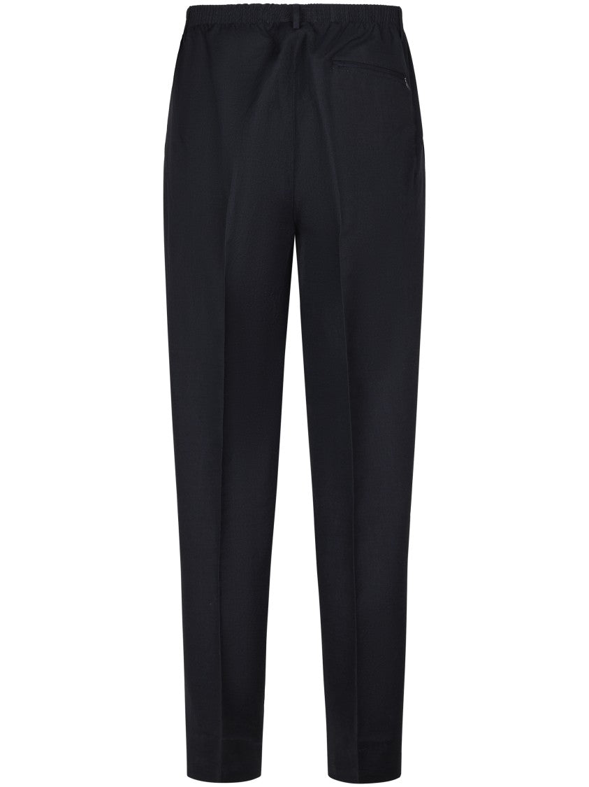 Cellar Door Relaxed Fit Trousers With Tapered Leg