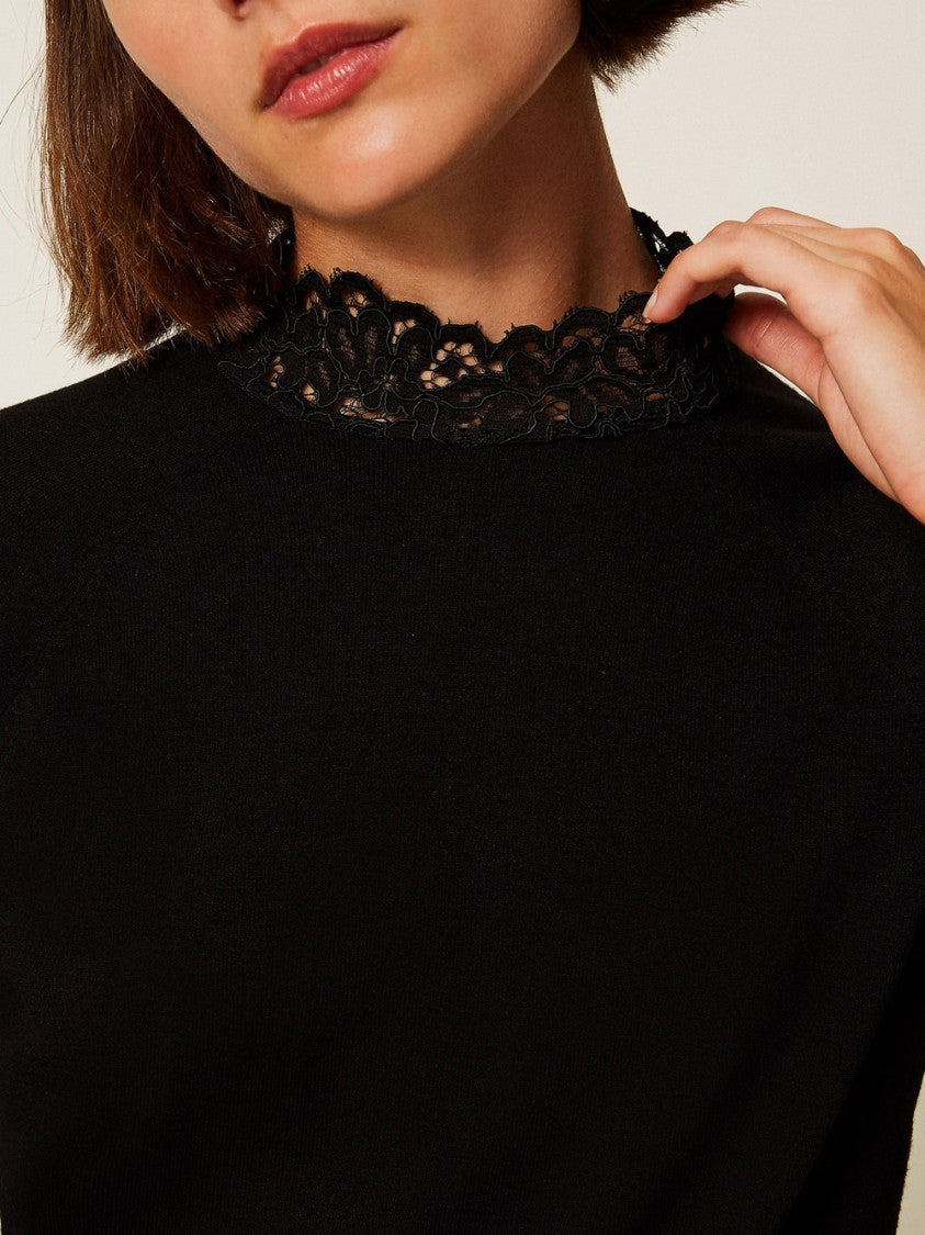 Twin-Set Tailored Silhouette Sweaterwith Clean Lines