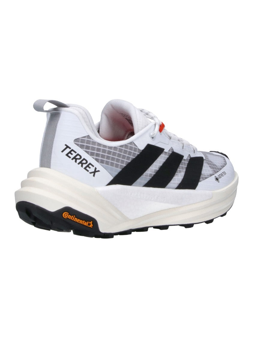 Adidas White Terrex Freehiker 3 Low Gore-Tex Fabric Sneakers