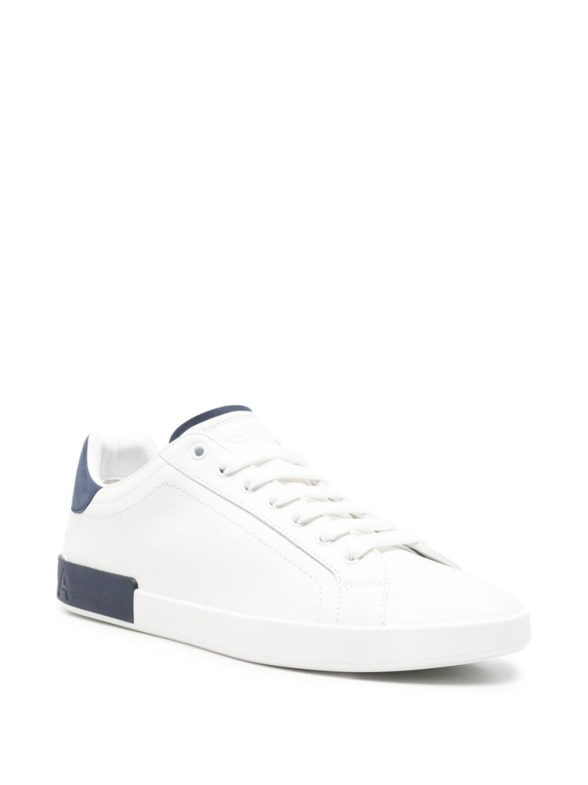 Dolce & Gabbana Minimalist Low-Top Sneakers With Contrasting Accents