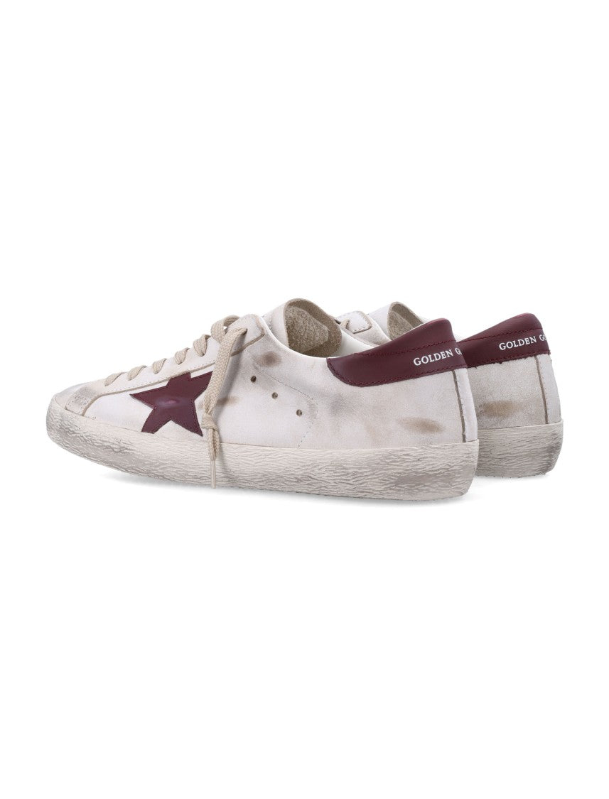 Golden Goose Distressed Leather Low-Top Sneakers With Iconic Star Patch