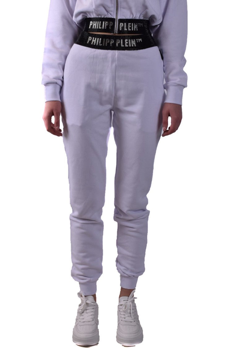 Philipp Plein Classic White Cotton Trouser