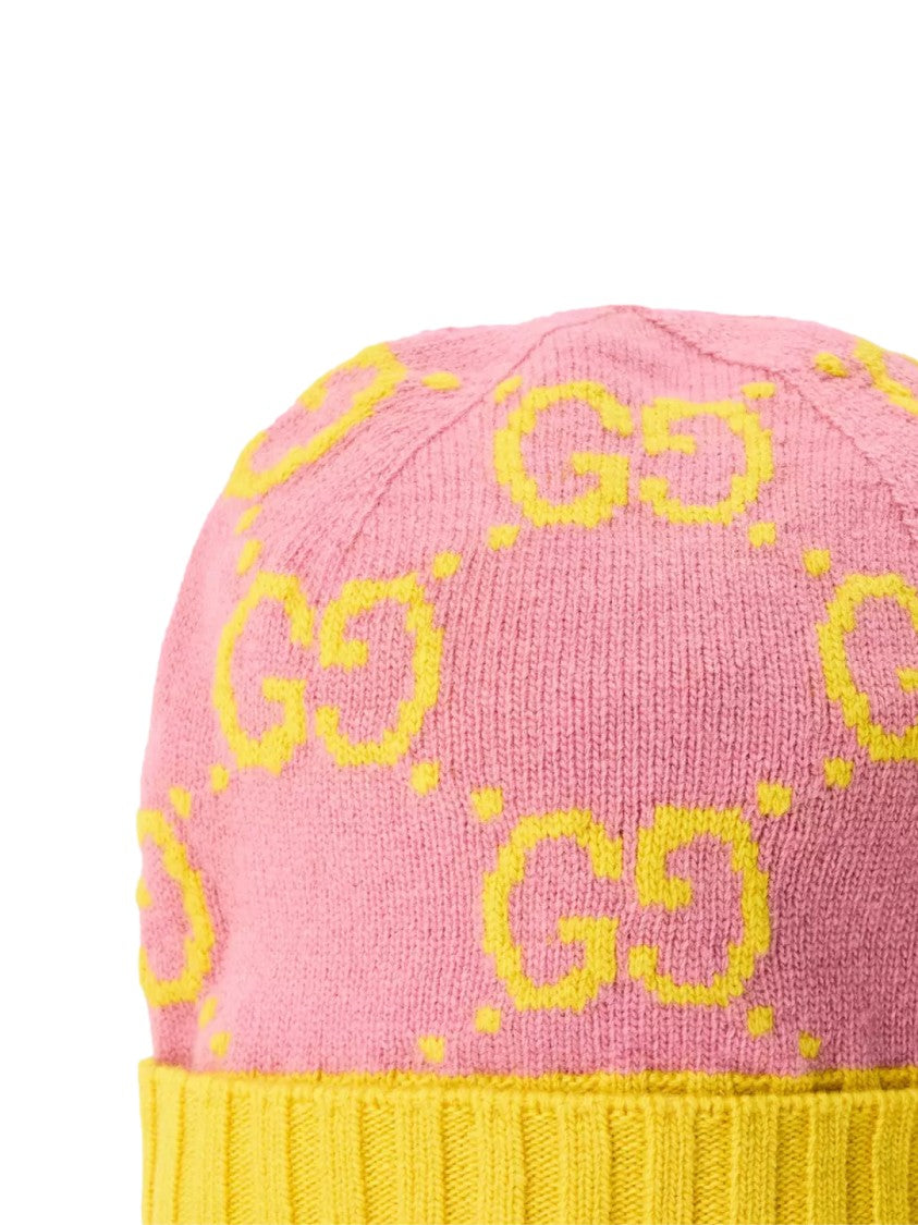 Gucci Gg Monogram Wool Beanie