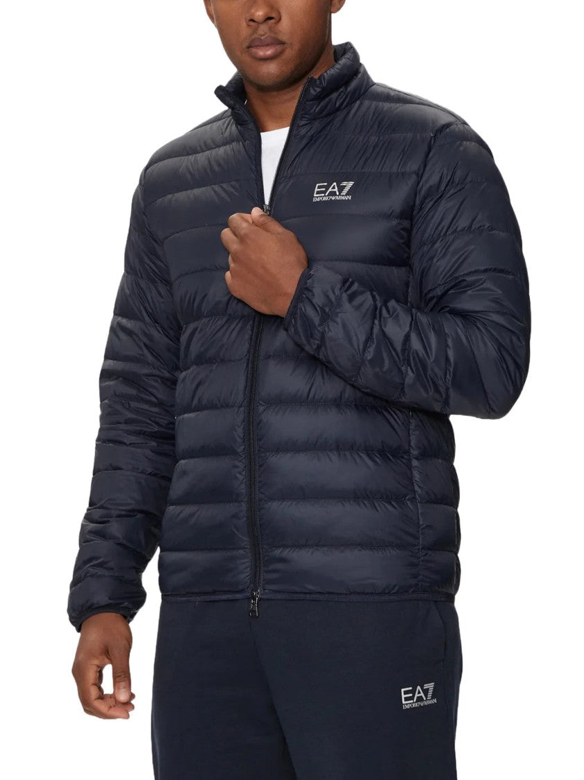 Emporio Armani Packable Down Jacket With Goose Down Padding And Standing Collar