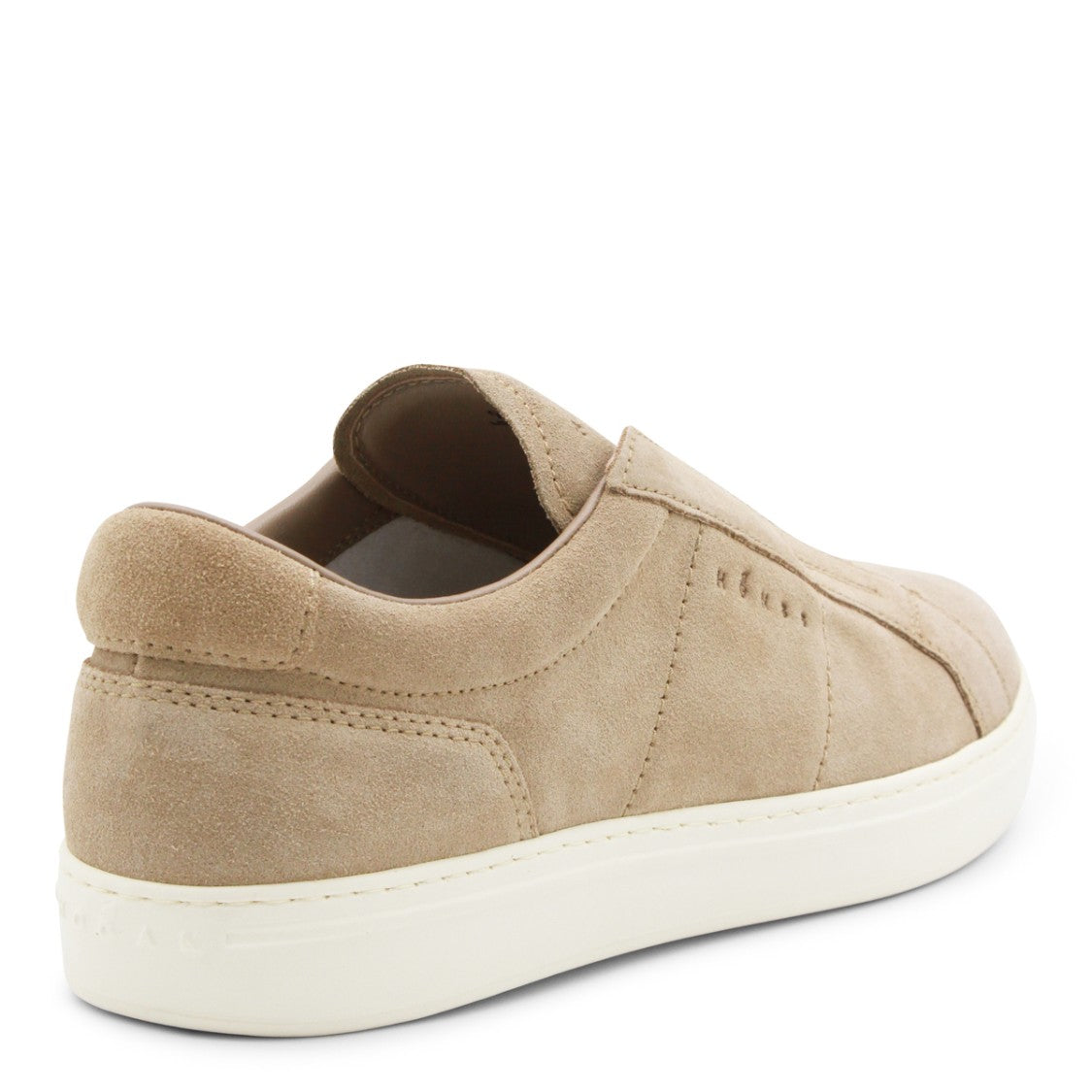 Hogan Beige Suede Slip On Sneakers